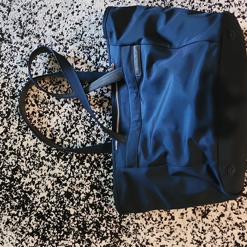 Briggs & Riley Navy carry on